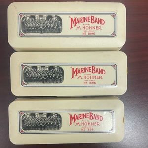 Marine band M. Hohner Harmonicas